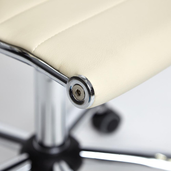 Кресло офисное TetChair «Urban Low» (Искусств. бежевая кожа) фото № 9