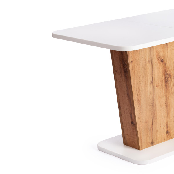 Стол обеденный GENT (Дуб вотан/Белый) фото № 8