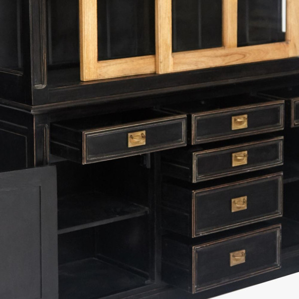 Буфет Secret de Maison «Black Label» (mod. WA-0021) (черный/натуральный) фото № 15