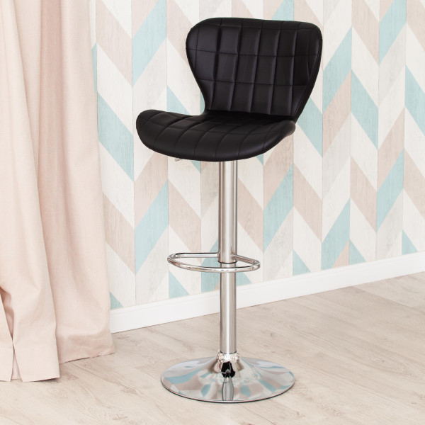 Стул барный AVIONIC (mod. KY712A) (черный/хром) фото № 12