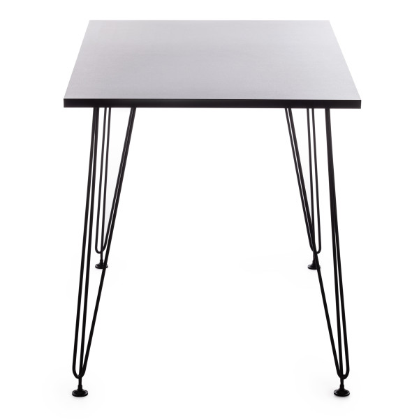 Стол STAR ЛДСП/металл, 110х70х75 см, черный топ/черные ножки фото № 3