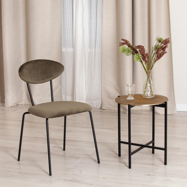 Столик кофейный Secret De Maison BLOOM ( mod. 11873-B ) (черный/античная медь) фото № 8