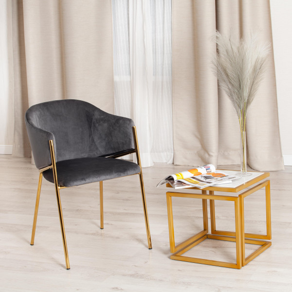 Столик кофейный Secret De Maison QUATTRO ( mod. 14153 ) (золотой/белый мрамор) фото № 6