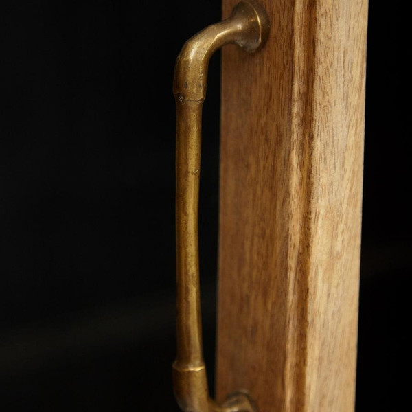 Шкаф книжный Secret de Maison «Black Label» (mod. DA-2289) (черный/натуральный) фото № 3