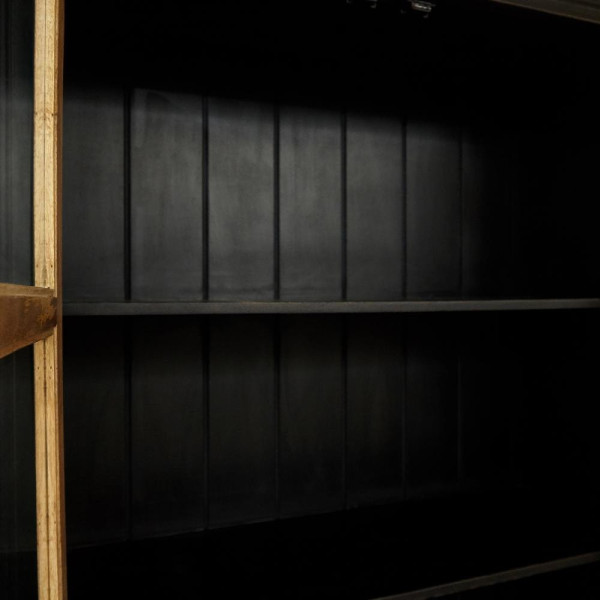 Шкаф книжный Secret de Maison «Black Label» (mod. DA-2289) (черный/натуральный) фото № 4