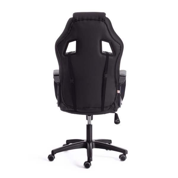 Кресло DRIVER (22) (кож/зам/ткань, черный/серый, 36-6/TW-12) фото № 4