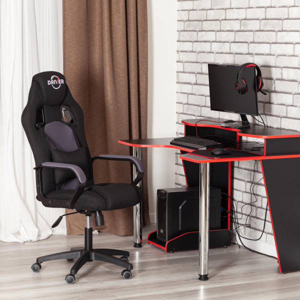 Кресло DRIVER (22) (ткань, черный/серый, 2603/TW-12) фото № 20