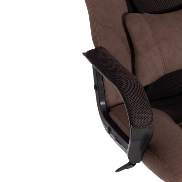 Кресло DRIVER (22) (флок/ткань, коричневый, 6/TW-24) фото № 10