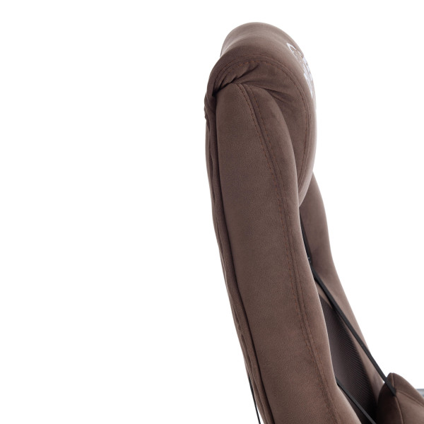 Кресло DRIVER (22) (флок/ткань, коричневый, 6/TW-24) фото № 11