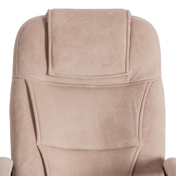 Кресло BERGAMO хром (22) флок , бежевый, 7 фото № 7