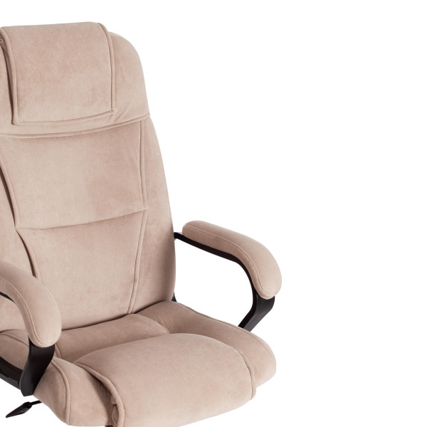 Кресло BERGAMO хром (22) флок , бежевый, 7 фото № 9