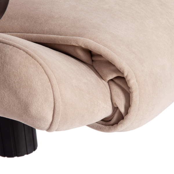 Кресло BERGAMO хром (22) флок , бежевый, 7 фото № 11