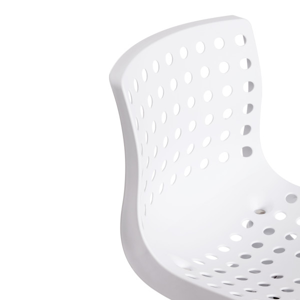 Офисное кресло SKALBERG OFFICE (mod. C-084-B) металл/пластик, 46 х 59 х 75-90 см, White (белый) фото № 8