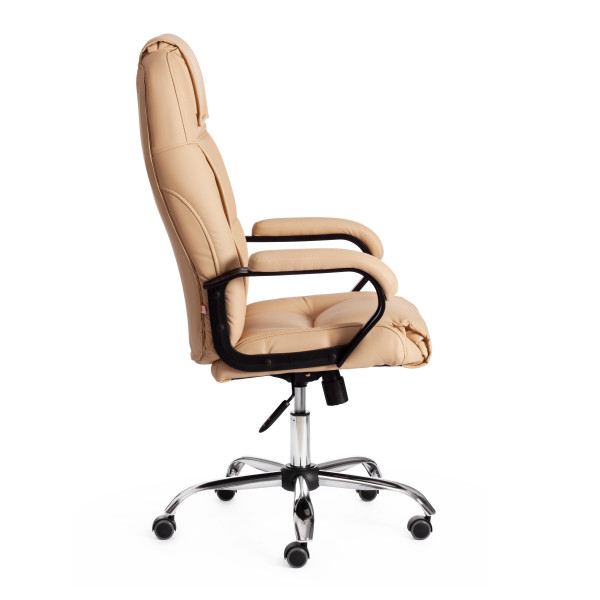 Кресло BERGAMO хром (22) кож/зам, бежевый, 36-34 фото № 2