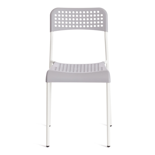 Стул ADDE (mod. C-049) металл/пластик, 39 х 49 х 78 см, Grey (серый) /White (белый) фото № 5