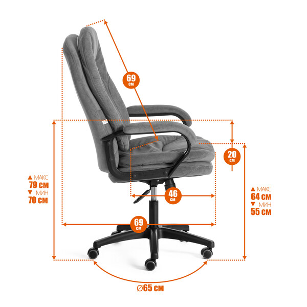 Кресло Comfort Lt/Комфорт Лт (22) кож/зам, коричневый, 36-36 фото № 19