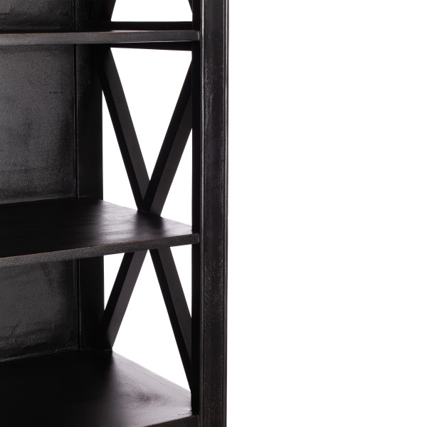 Библиотека Secret de Maison BLACK LABEL (mod. DA-2379) дерево манго/мдф, 130х47х220 см, черный фото № 6