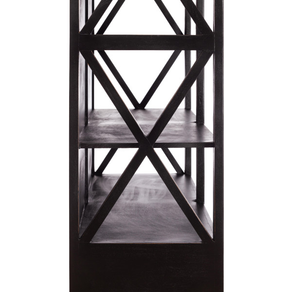 Библиотека Secret de Maison BLACK LABEL (mod. DA-2379) дерево манго/мдф, 130х47х220 см, черный фото № 10