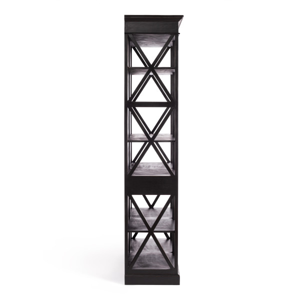 Библиотека Secret de Maison BLACK LABEL (mod. DA-2379) дерево манго/мдф, 130х47х220 см, черный фото № 2