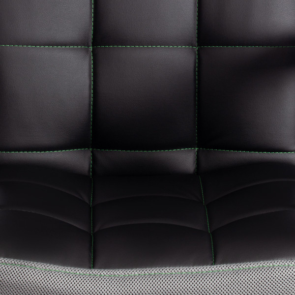 Кресло TRENDY (22) кож/зам/ткань, черный/серый, 36-6/12 фото № 9