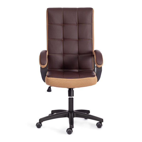 Кресло TRENDY (22) кож/зам/ткань, коричневый/бронзовый, 36-36/21 фото № 5