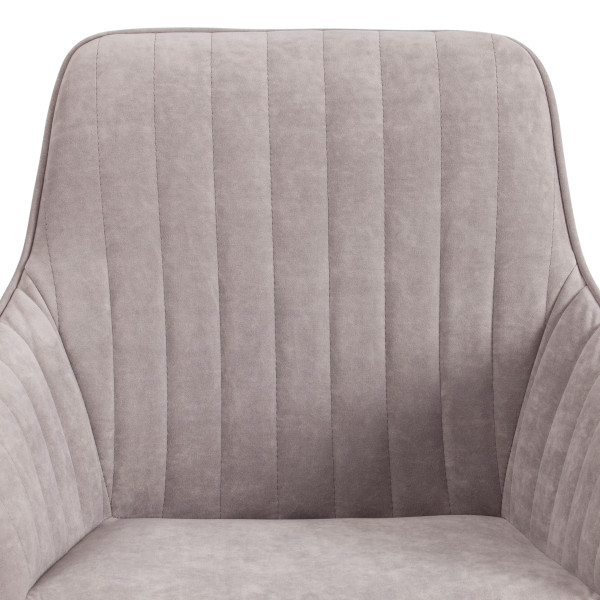 Кресло DUBLIN велюр Clermon, св. -серый, 60 фото № 7