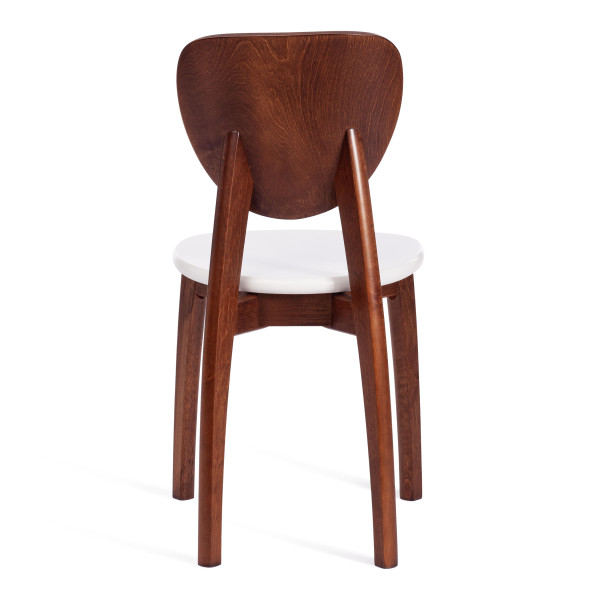 Стул DIAMANTE жесткое сидение бук, 42 х 42 х 85 см, коричневый / белый фото № 5