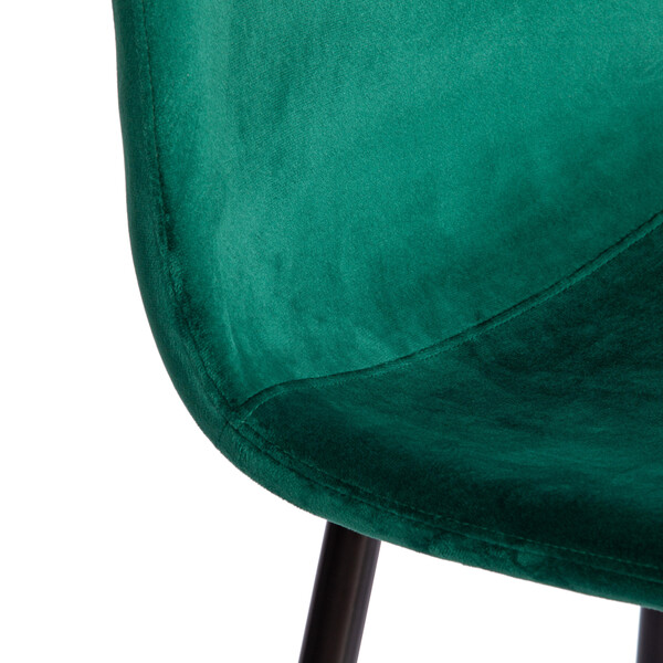 Стул BREEZE (mod. 4724) вельвет/металл, 44 х 53 х 87 см, Light dark green (изумрудный) HLR56 / черный фото № 7