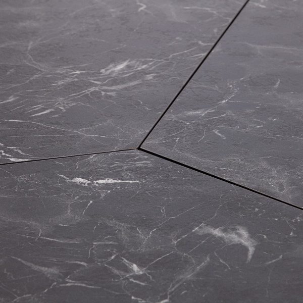 Стол складывающийся YOOP (mod. 1202) ЛДСП+меламин/металл, 100 х 100 х 72 см, чёрный мрамор/чёрный фото № 4