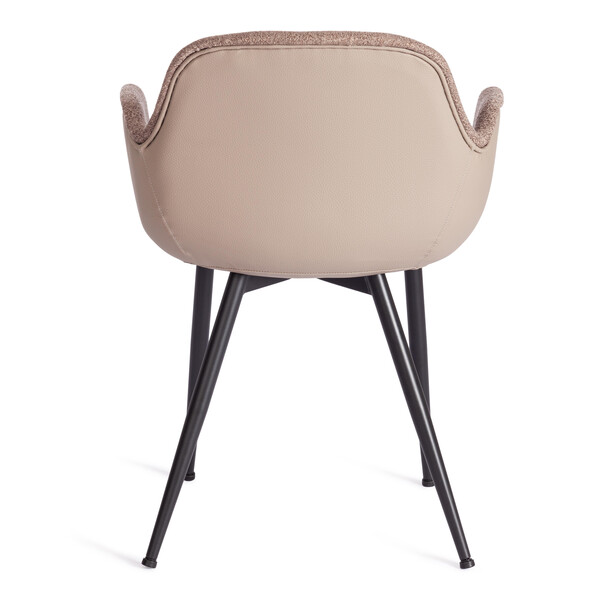 Стул VALENTINO (mod. PC45-2) металл/экокожа/ткань, 55 х 58 х 81 см, Brown (коричневый)/чёрный фото № 4