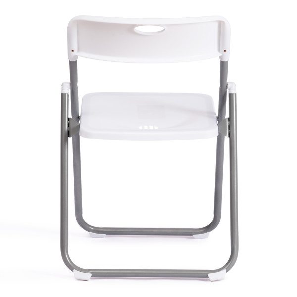 Стул складной FOLDER (mod. 3017H) каркас: металл, сиденье/спинка: пластик, 49 x 46.5 x 73.5 см, white (белый) / grey (серый) фото № 4