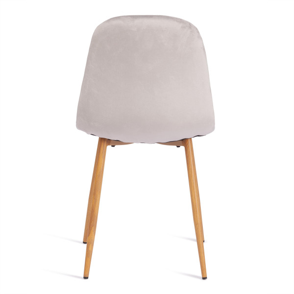 Стул BREEZE (mod. 4724) вельвет/металл, 44 х 53 х 87 см, Light grey (светло-серый) HLR14 / натуральный фото № 4