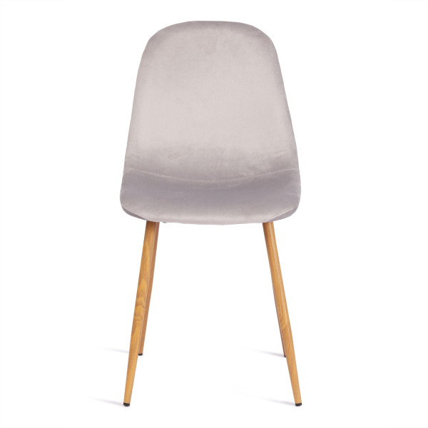 Стул BREEZE (mod. 4724) вельвет/металл, 44 х 53 х 87 см, Light grey (светло-серый) HLR14 / натуральный фото № 5