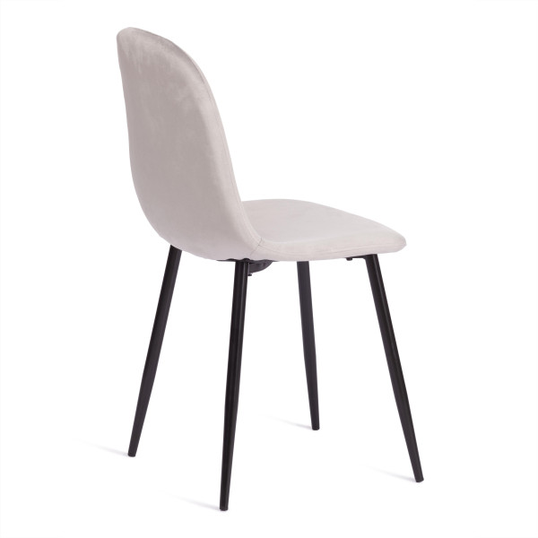 Стул BREEZE (mod. 4724) вельвет/металл, 44 х 53 х 87 см, Light grey (светло-серый) HLR14 / черный фото № 4