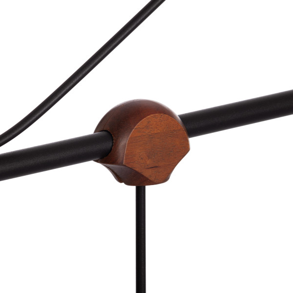 Кровать Federica (mod. AT-881) дерево гевея/металл, 160*200 см (Queen bed), красный дуб/черный фото № 6