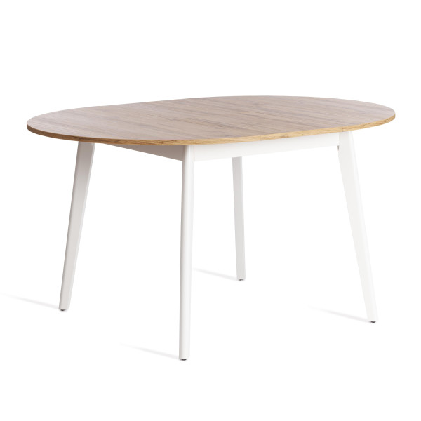 Стол обеденный SVELTO ДСП, 105 х 105 (140) х 74.5 см, Дуб Вотан/белый фото № 8