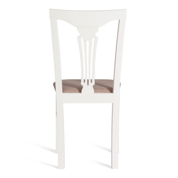 Стул - Гермес/ Hermes дерево гевея, 43х49х94см, Ivory white, ткань серая (TM-164) фото № 4