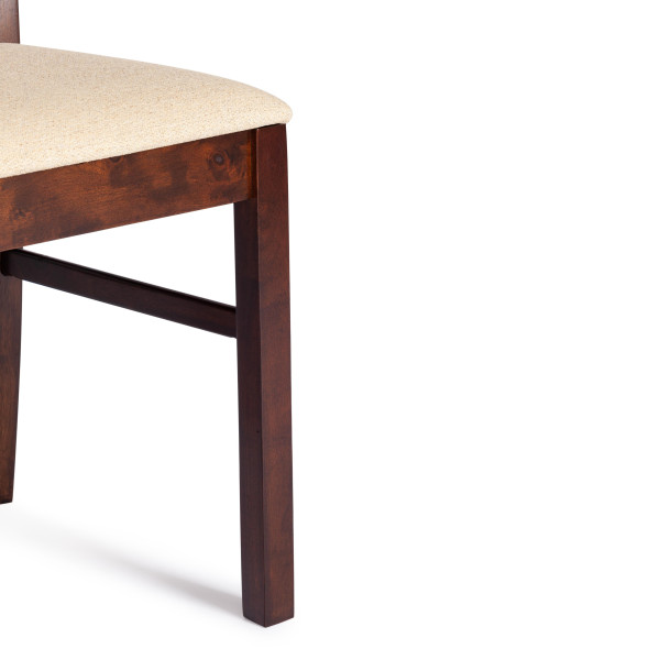 Стул - Гермес/ Hermes дерево гевея, 43х49х94см, Cappuchino , ткань бежевая (S178-4) фото № 6