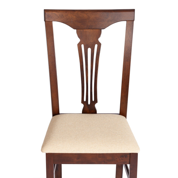 Стул - Гермес/ Hermes дерево гевея, 43х49х94см, Cappuchino , ткань бежевая (S178-4) фото № 7