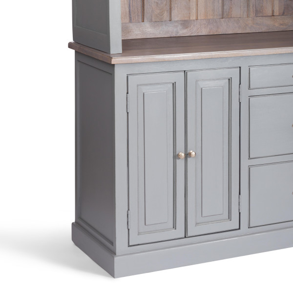 Буфет Secret De Maison BRIGHTON ( mod.OD-004 ) дерево акации/дерево манго/МДФ, 180х45х200 см, Antique grey/grey wash фото № 7