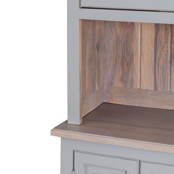 Буфет Secret De Maison BRIGHTON ( mod.OD-004 ) дерево акации/дерево манго/МДФ, 180х45х200 см, Antique grey/grey wash фото № 11