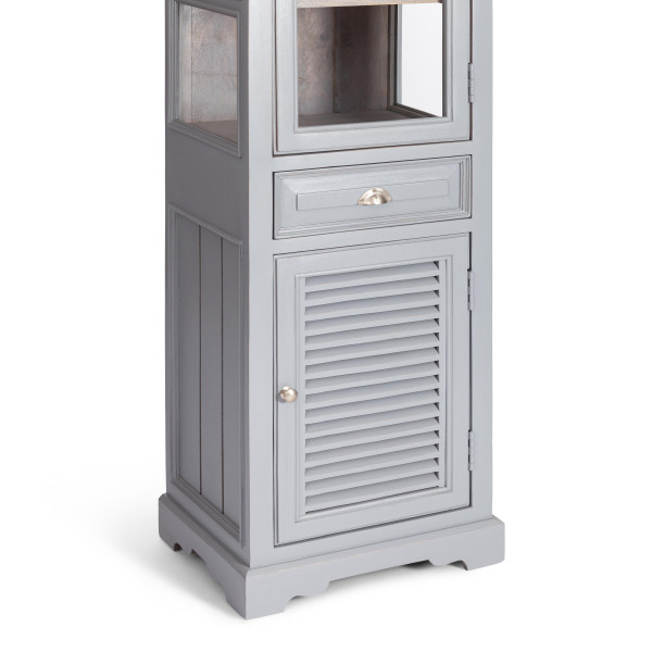 Витрина Secret De Maison BRIGHTON ( mod.DA-2168А ) дерево акации/МДФ, 56х40х210 см, Antique grey/grey wash фото № 7