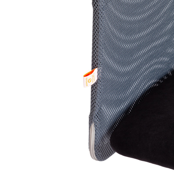 Кресло START флок/ткань, черный/серый, 35/W-12 фото № 9