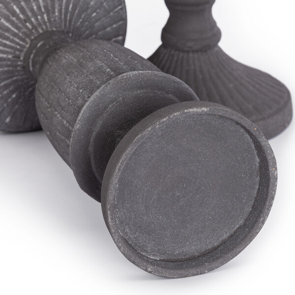 Набор подсвечников Secret De Maison GLOSI ( mod. LS-0158 )  металл: железо, 12 х 12 х 35 см, 12 х 12 х 28 см, серый фото № 4