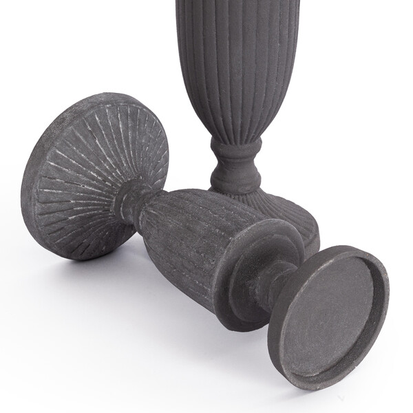 Набор подсвечников Secret De Maison GLOSI ( mod. LS-0158 )  металл: железо, 12 х 12 х 35 см, 12 х 12 х 28 см, серый фото № 5