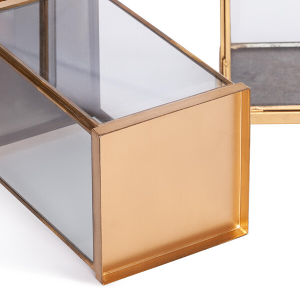 Набор подсвечников Secret De Maison LEVUANA ( mod. LS-0203 )  металл: железо, 14 х 14 х 58 см , 14х 14 х 48 см, 14 х 14 х 37 см, золотой фото № 7