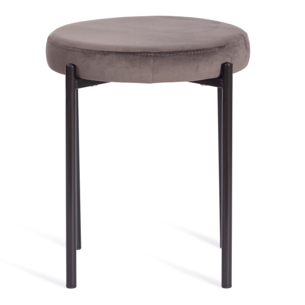 Табурет REVO (mod. 7034) ткань/металл, 44 х 44 х 47 см, темно-серый barkhat 14/черный фото № 2