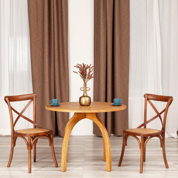 Стол THONET (mod.T9108) дерево вяз, 100х75 см, Груша (№3) фото № 6