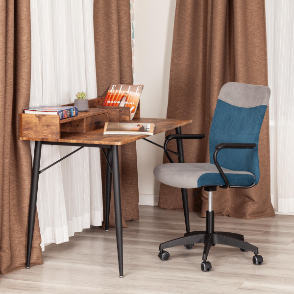 Кресло FLY флок , серый/синий, 29/32 фото № 12