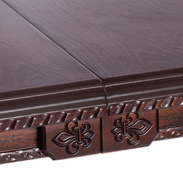 Стол COPPOLA бук, мдф, 140+40x80x77см, Tobacco, узор прямой фото № 9